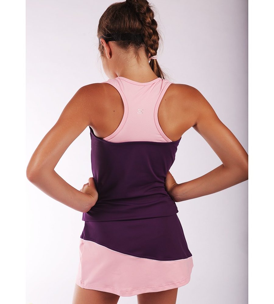 ESTRADA girls tennis top "Lilacs"