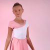 Asymetrical girl's dance leotard