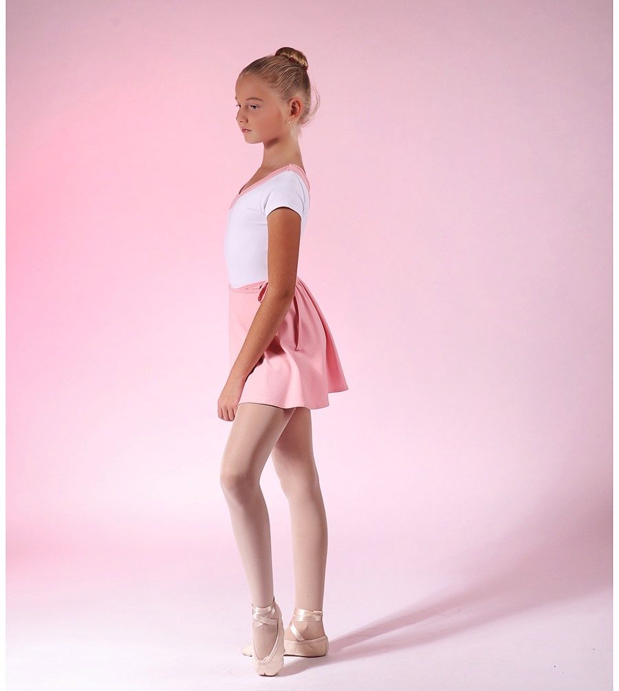 Asymetrical girl's dance leotard