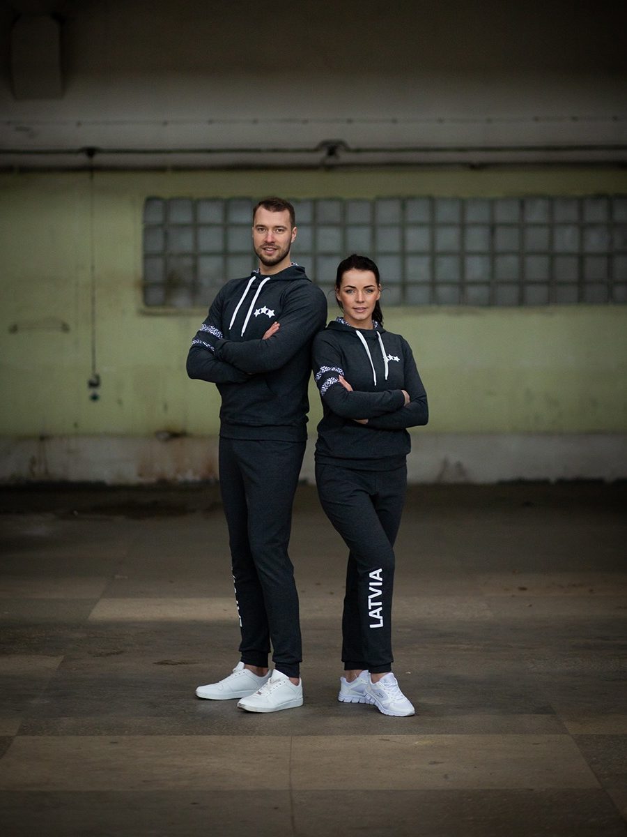 ESTRADA men's Tracksuit Hoodie Set "LATVIA"