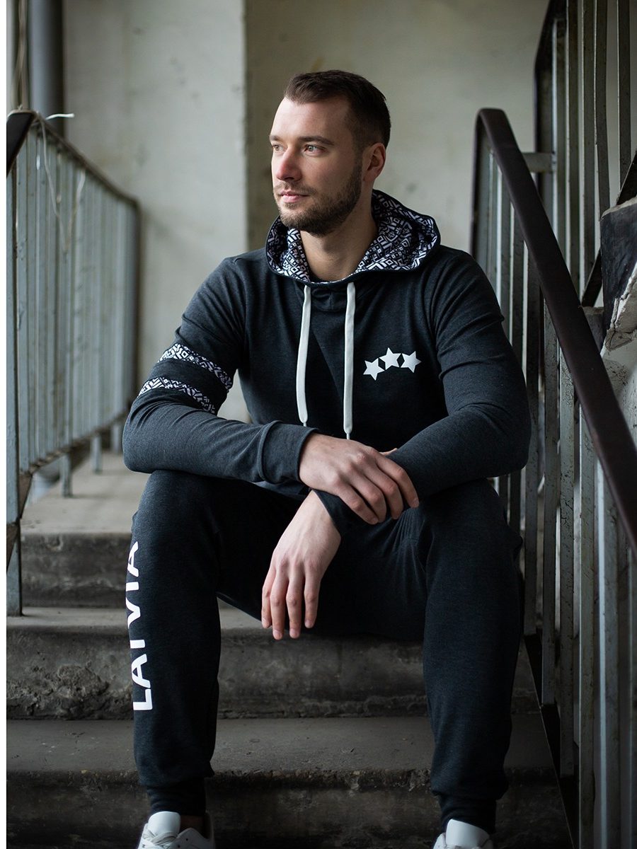 ESTRADA men's Tracksuit Hoodie Set "LATVIA"