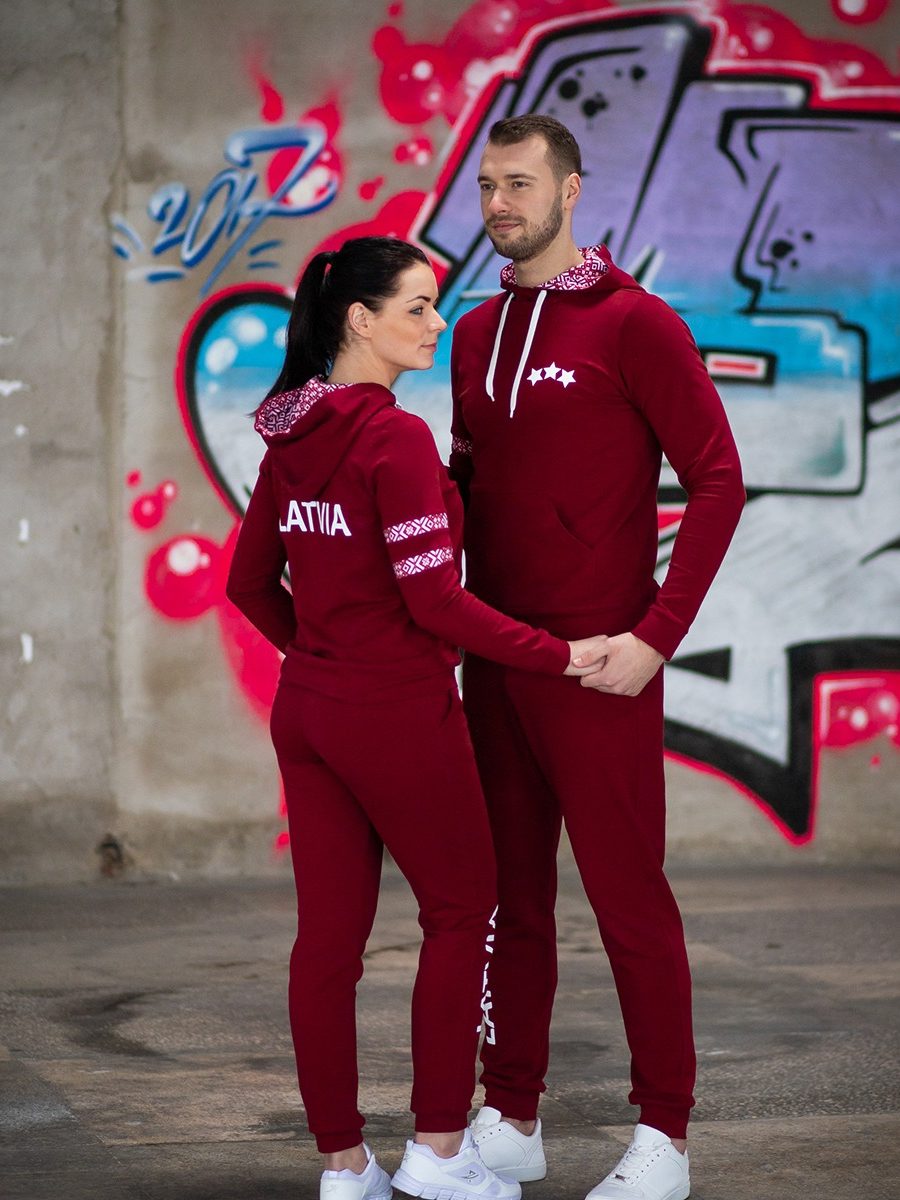 ESTRADA men's Tracksuit Hoodie Set "LATVIA"