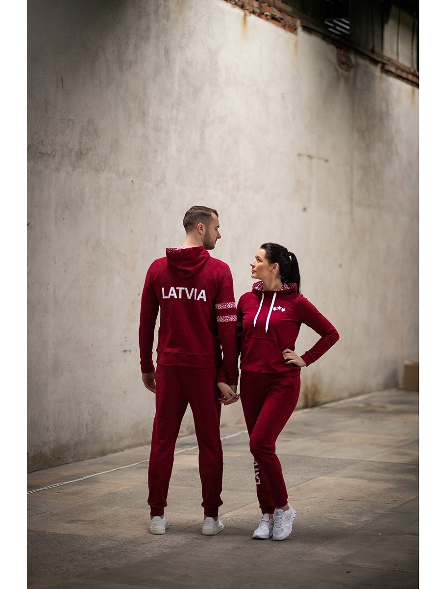 ESTRADA Cotton Tracksuit Hoodie Set "LATVIA"