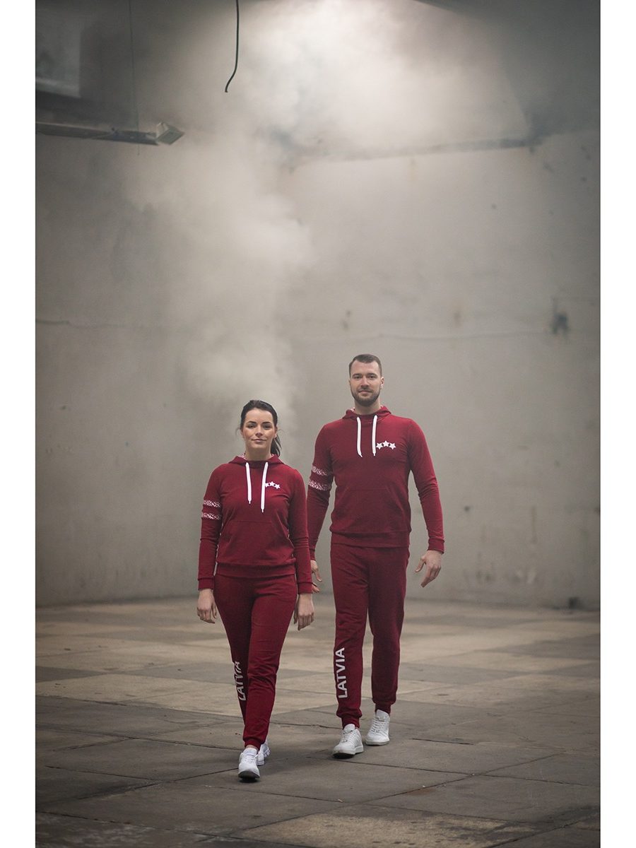 ESTRADA men's Tracksuit Hoodie Set "LATVIA"