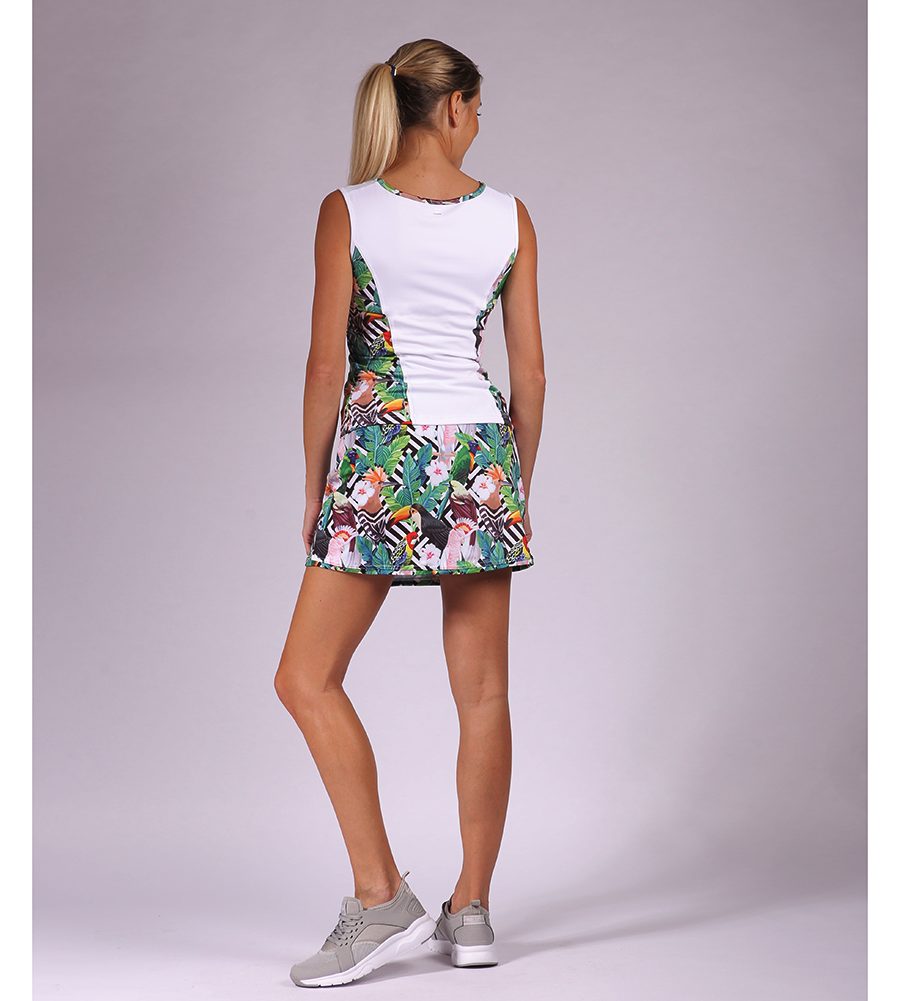 ESTRADA Tropisch Tennis Rock (mit Shorts)