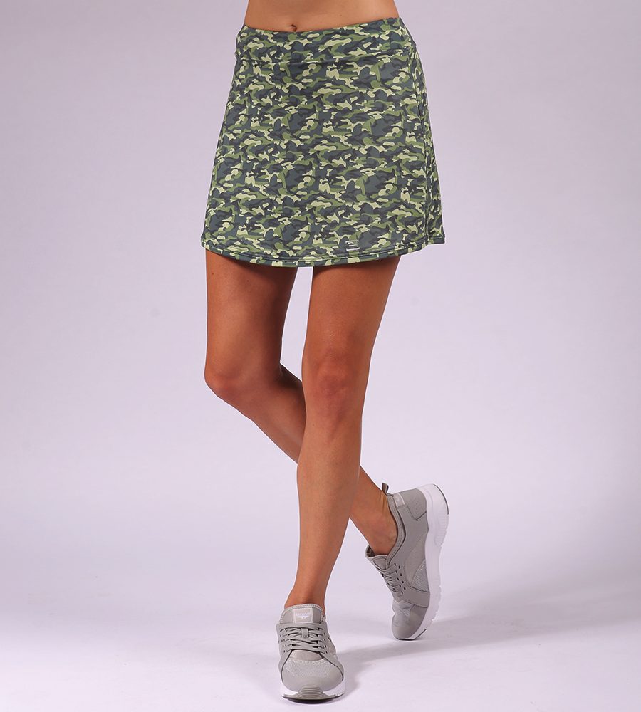 ESTRADA camouflge-print skirts (built-in shorts)