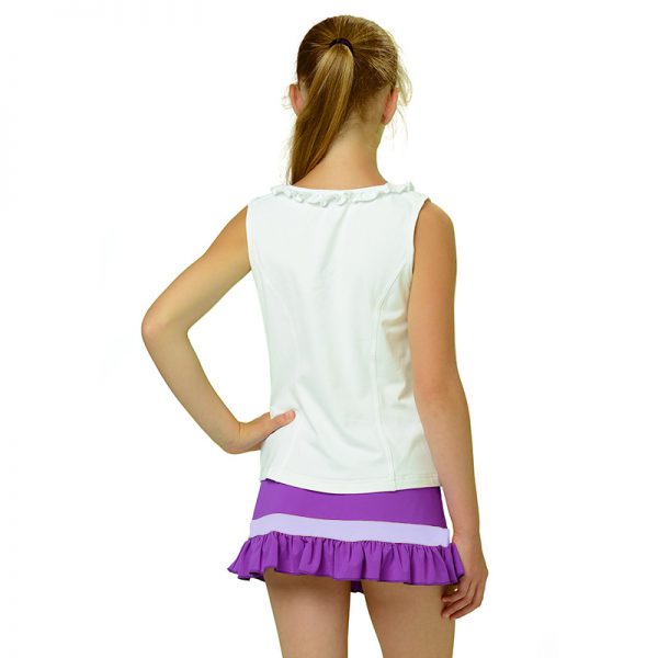 ESTRADA girls ruffle tank tennis top