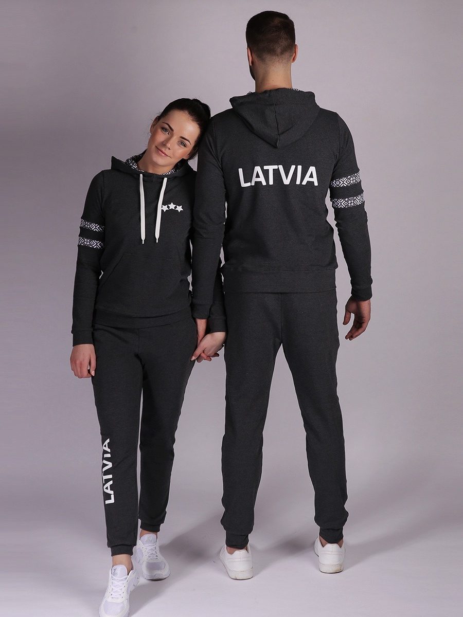 ESTRADA Cotton Tracksuit Hoodie Set "LATVIA"