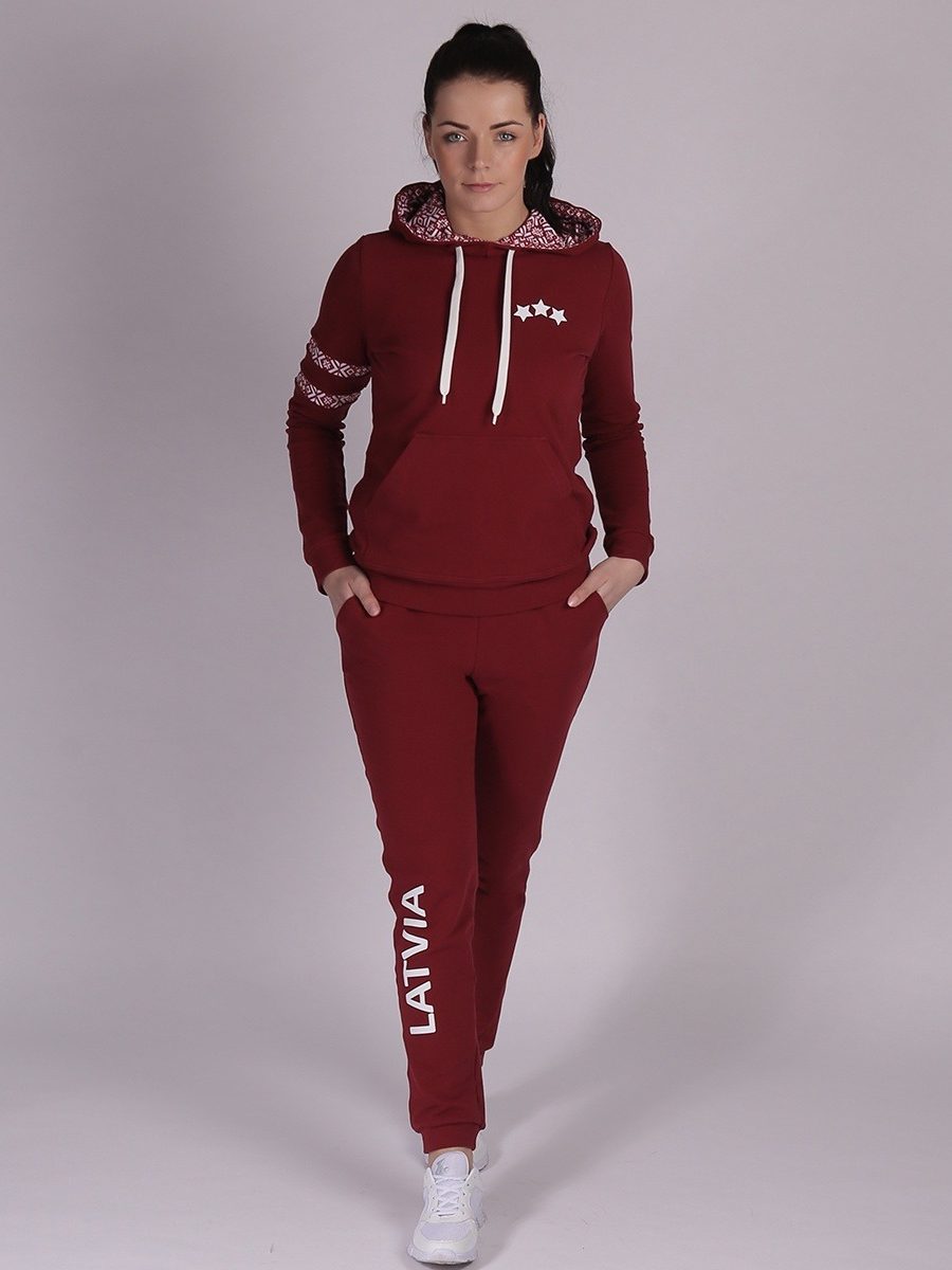 ESTRADA Cotton Tracksuit Hoodie Set "LATVIA"