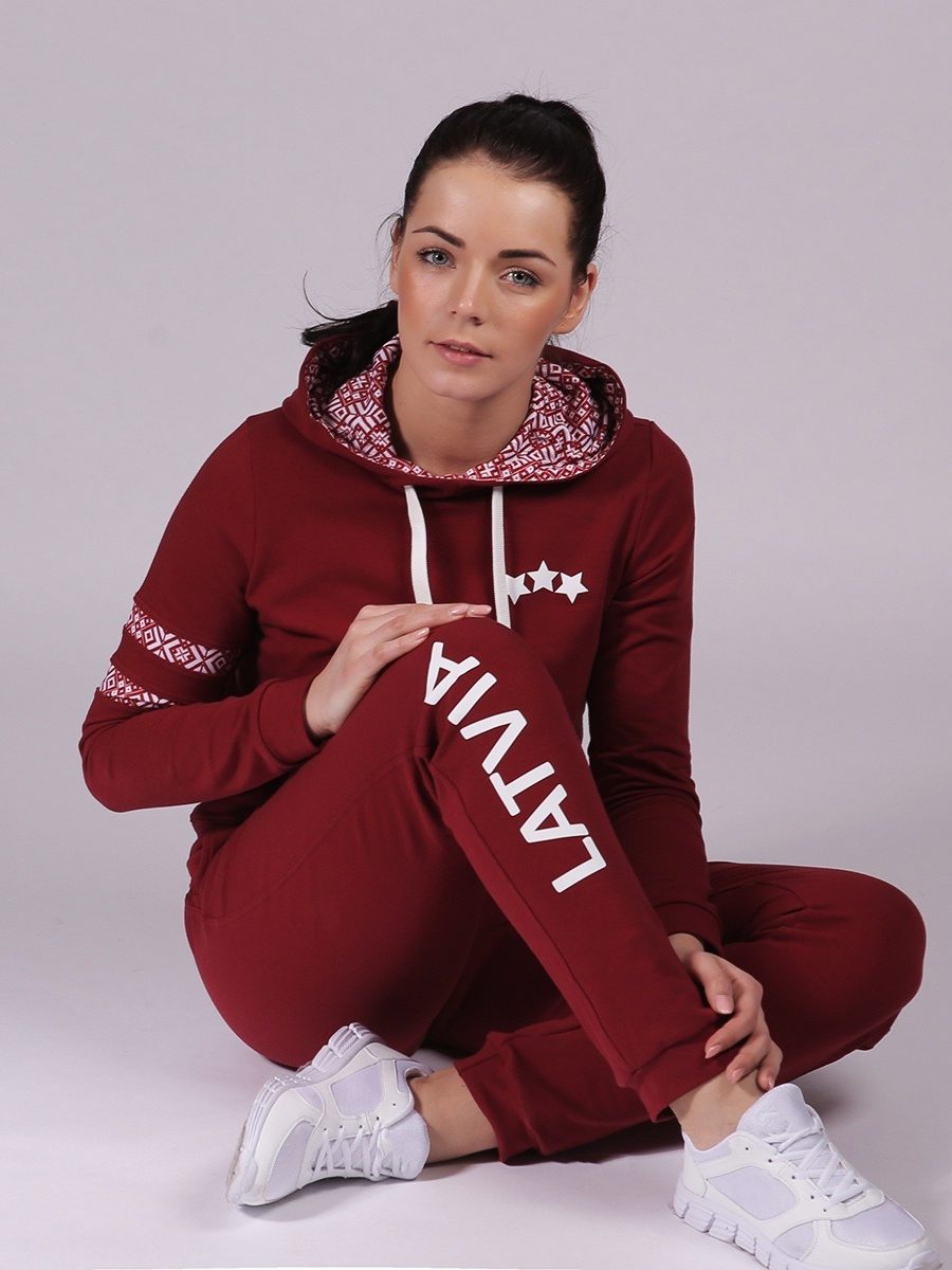 ESTRADA Cotton Tracksuit Hoodie Set "LATVIA"