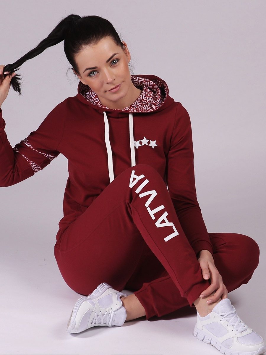 ESTRADA Cotton Tracksuit Hoodie Set "LATVIA"