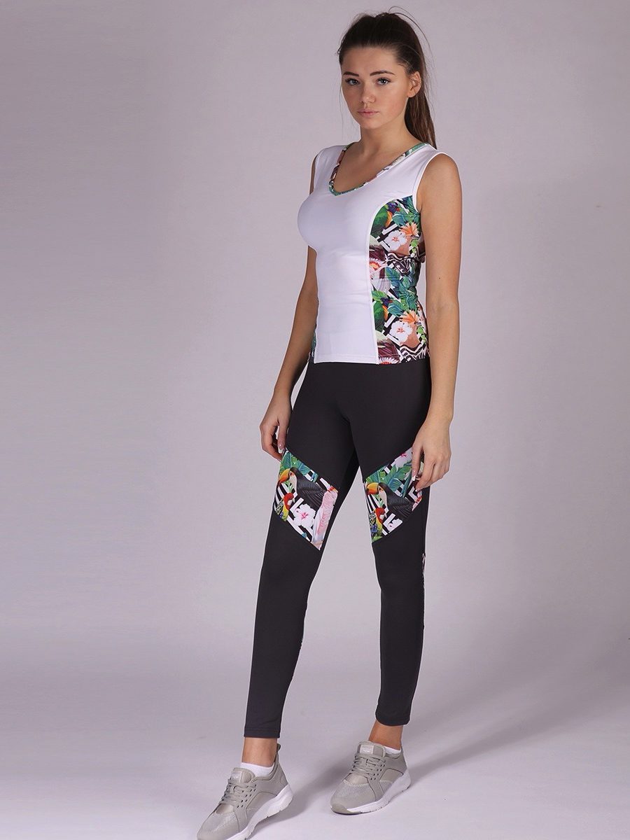 ESTRADA leggings with "Tropical" details