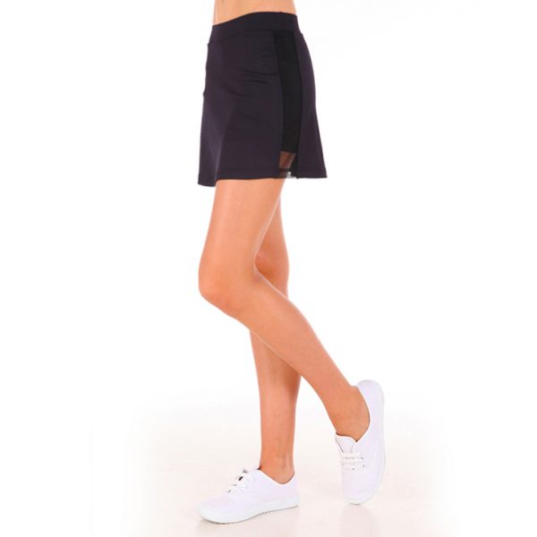 ESTRADA skirts with side mesh detail (built-in shorts)