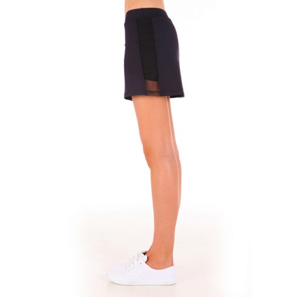 ESTRADA skirts with side mesh detail (built-in shorts)