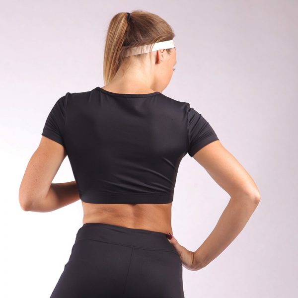 ESTRADA Crop Top with mesh details