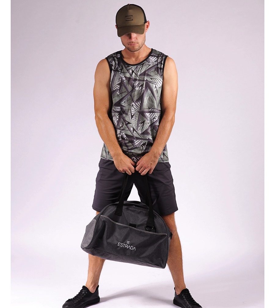 ESTRADA men's training grunge-printed tank