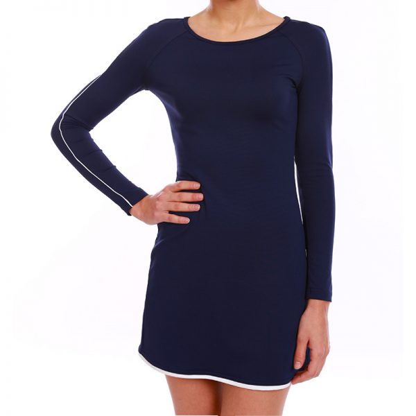 ESTRADA Dress with long reglan sleeves