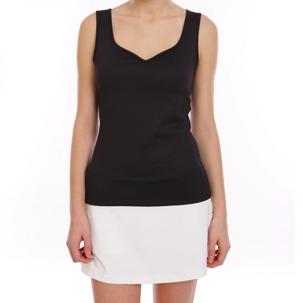 ESTRADA sweetheart neckline top