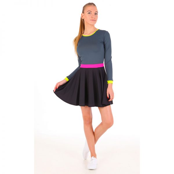 ESTRADA long sleeve multicolor dress