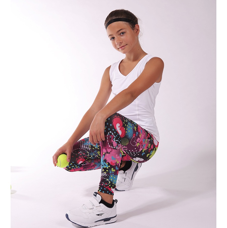 ESTRADA girl's Tennis leggings Sweet heart - Estradasport