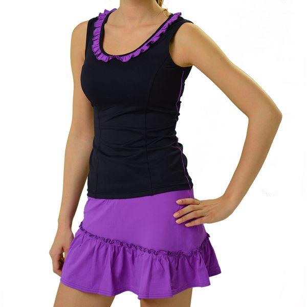 ESTRADA ruffle girls tennis top