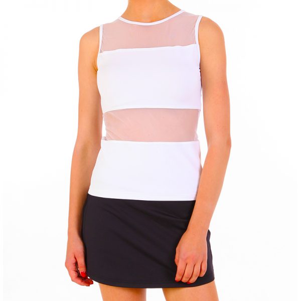 ESTRADA skirts with side mesh detail (built-in shorts)