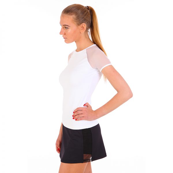 ESTRADA skirts with side mesh detail (built-in shorts)