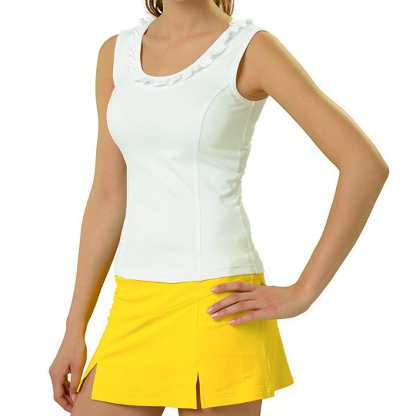 ESTRADA ruffle tank tennis top