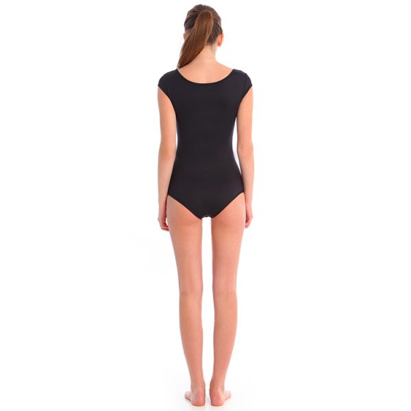 ESTRADA cap sleeves dance leotard