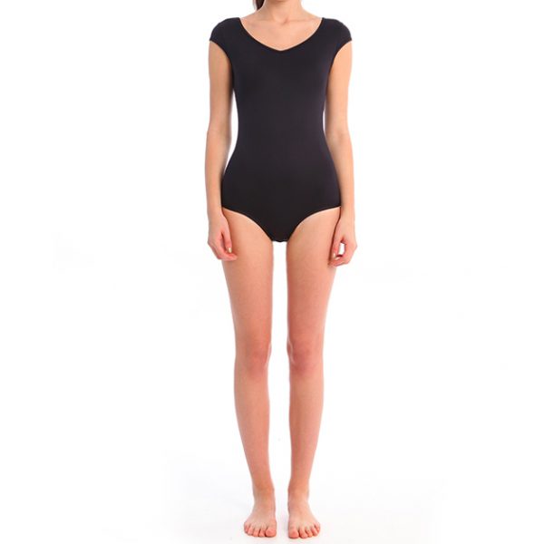 ESTRADA cap sleeves dance leotard