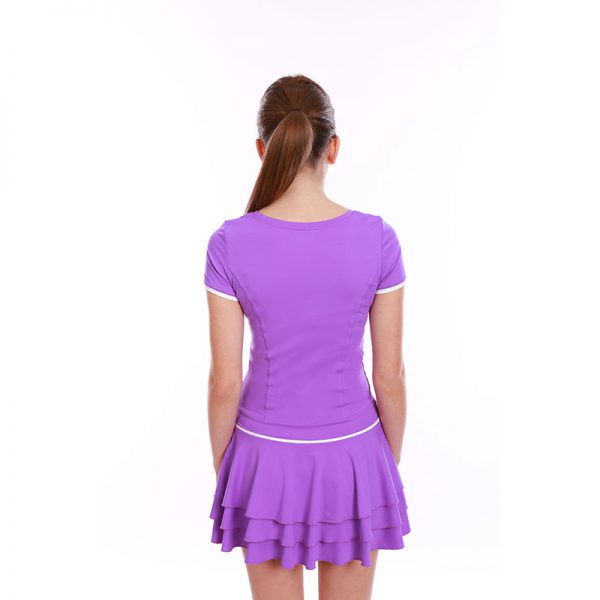 ESTRADA Tennis Kleid mit 3 Volants