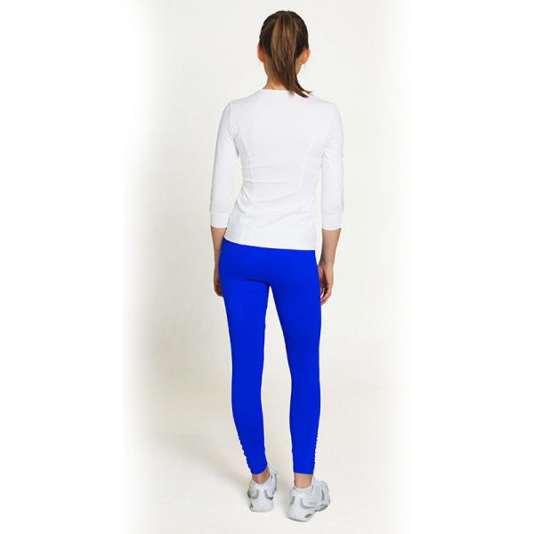 ESTRADA tennis leggings with ruffle side