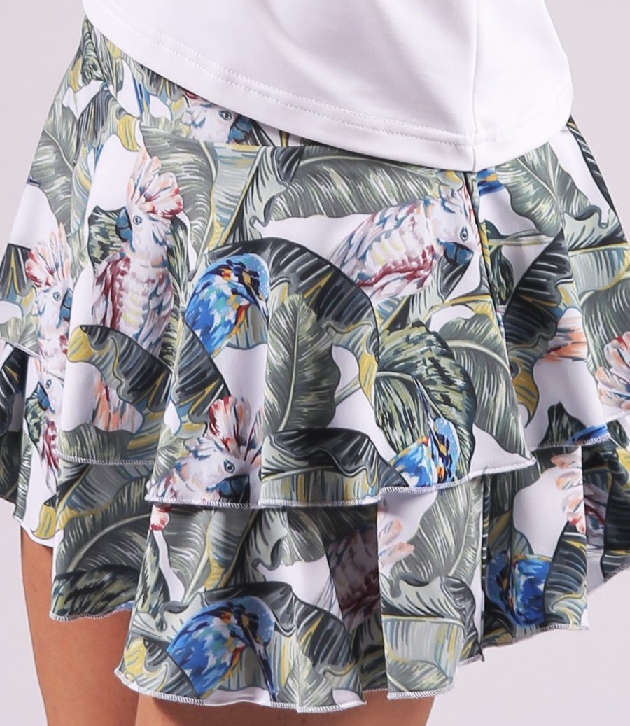 ESTRADA flouncy-jungle style skirts (built-in shorts)