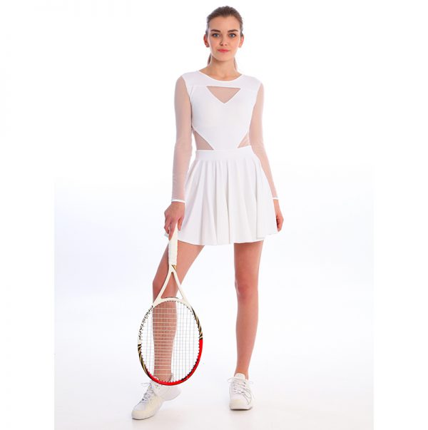 ESTRADA tenisa kleita ar garām piedurknēm