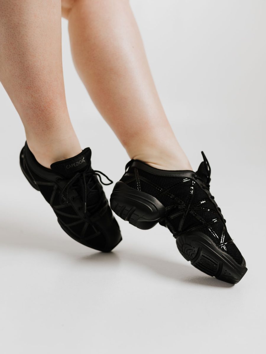 black dance sneakers