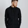 men hooded zipper jacket for sports